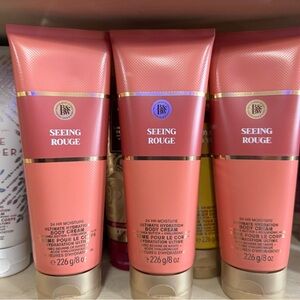 3 Bath & Body Works Seeing Rouge Pink Body Cream